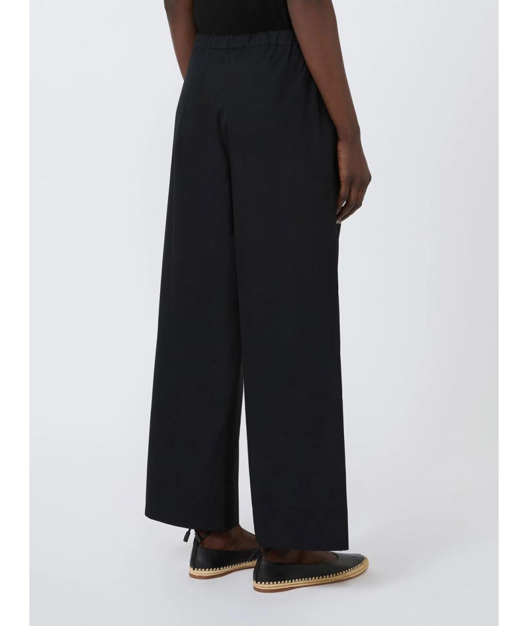 'S MAX MARA Черные прямые брюки, фото 3