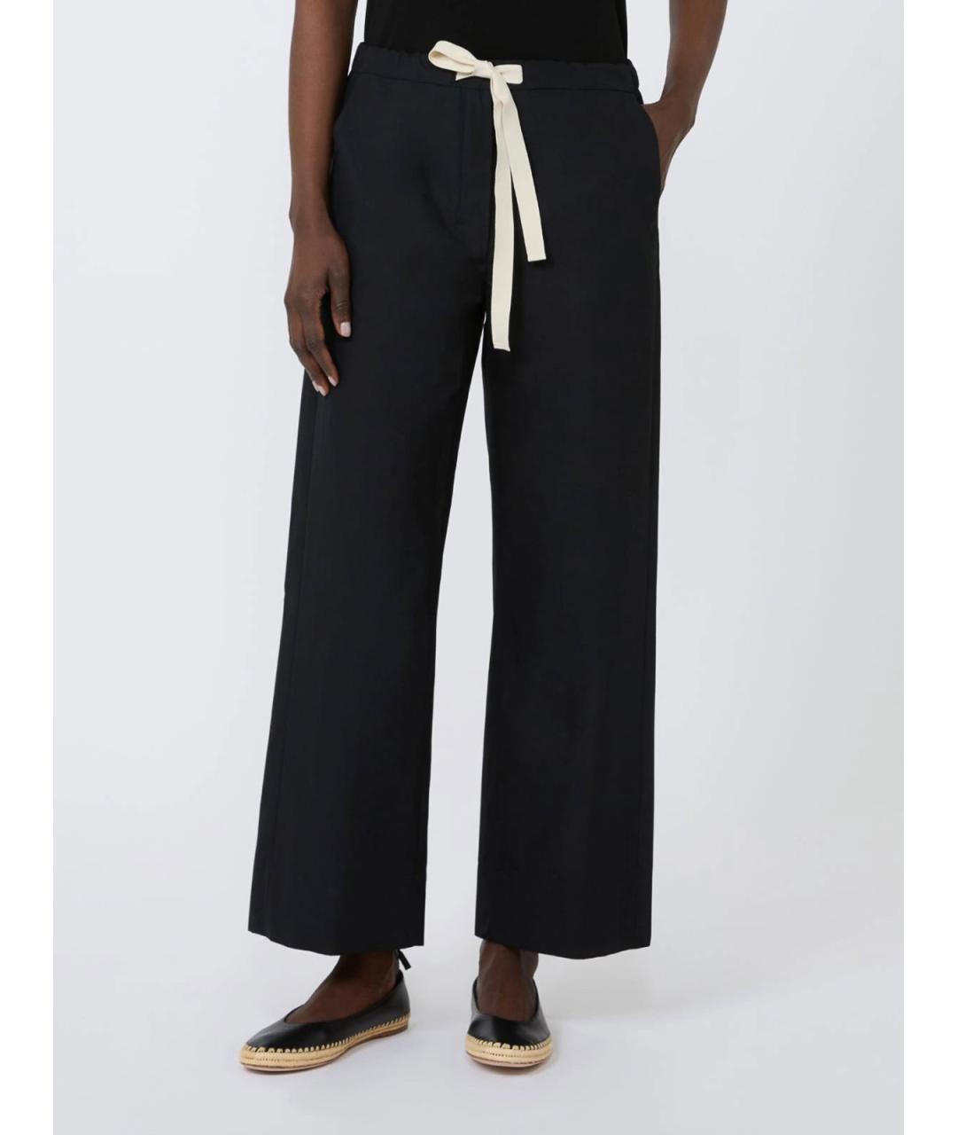 'S MAX MARA Черные прямые брюки, фото 2