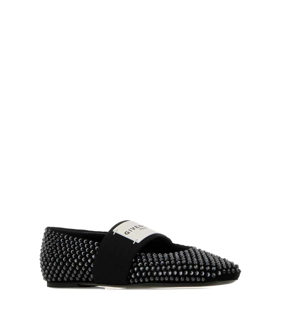 GIVENCHY Черные текстильные балетки, фото 2