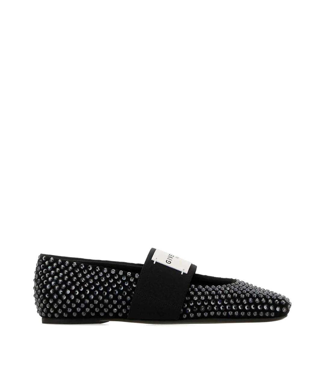 GIVENCHY Черные текстильные балетки, фото 1
