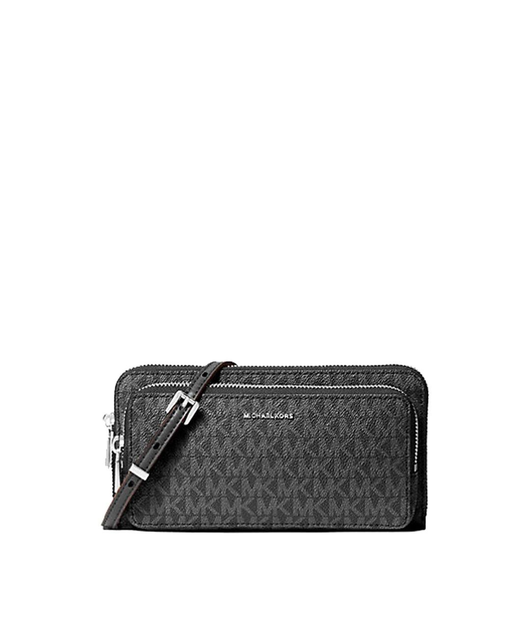 MICHAEL KORS Черная кожаная сумка тоут, фото 1