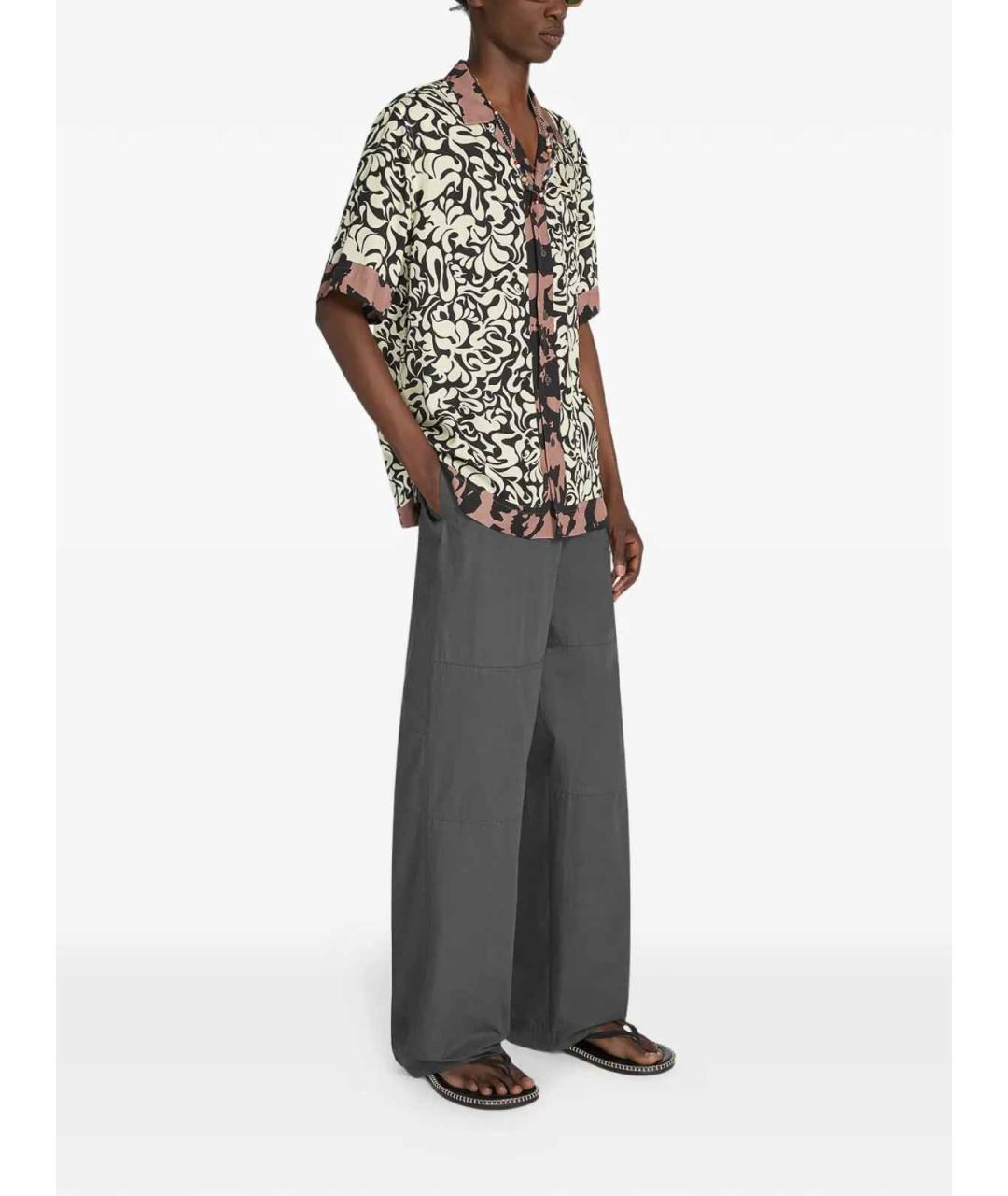 DRIES VAN NOTEN Черная вискозная рубашка, фото 3