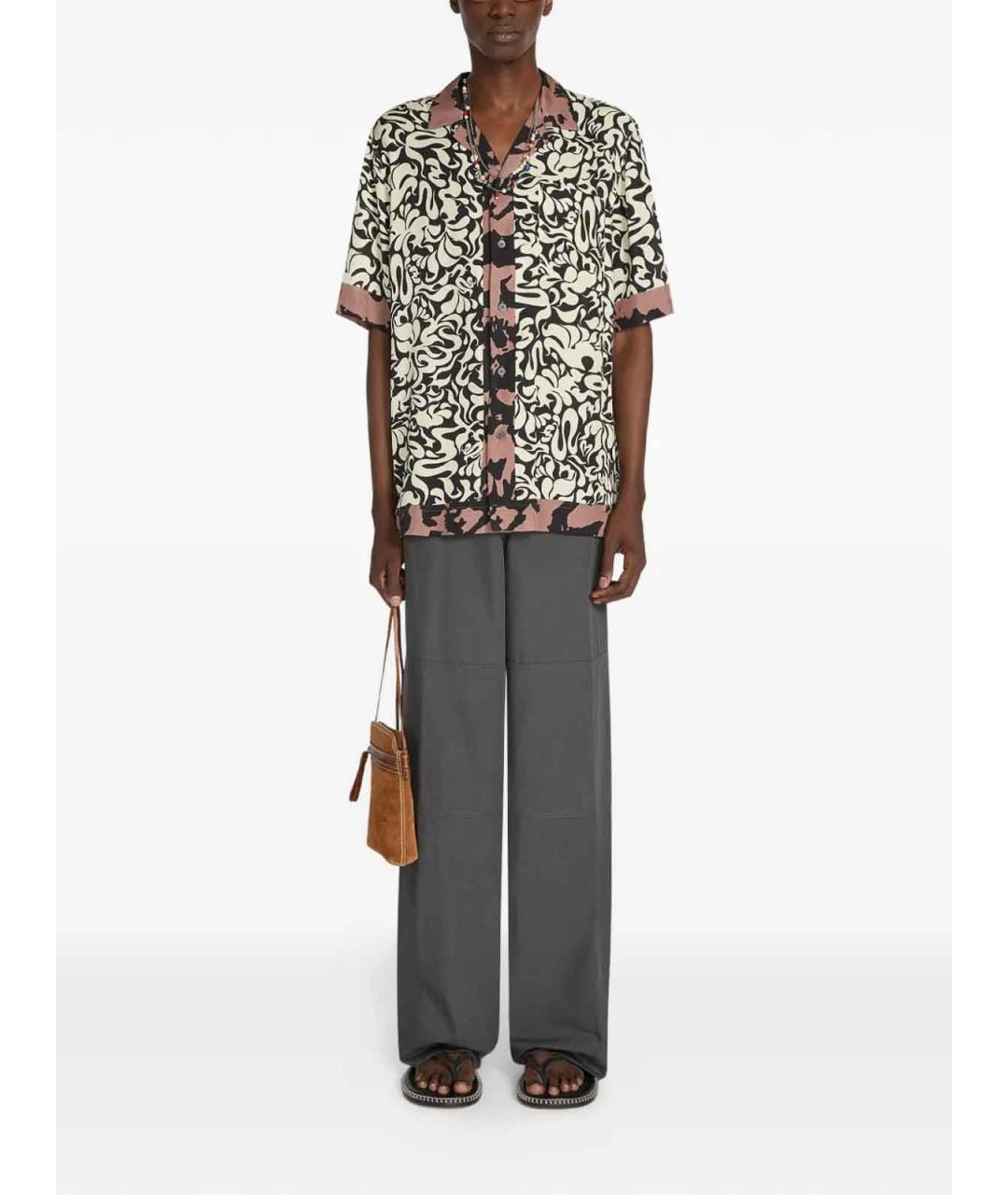 DRIES VAN NOTEN Черная вискозная рубашка, фото 2