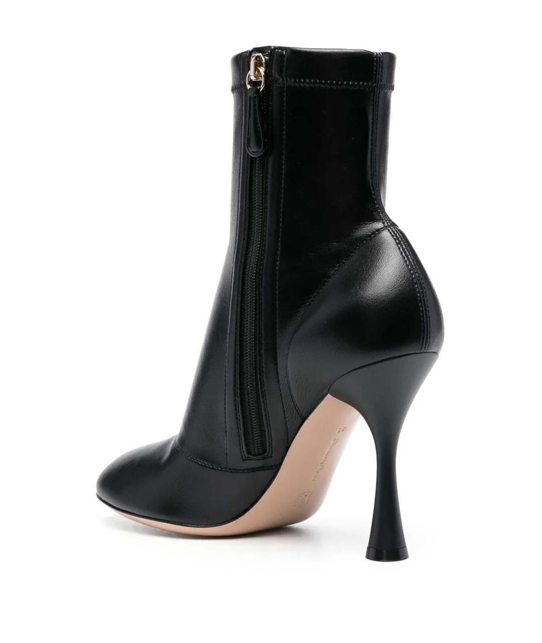 GIANVITO ROSSI Черные кожаные ботильоны, фото 3