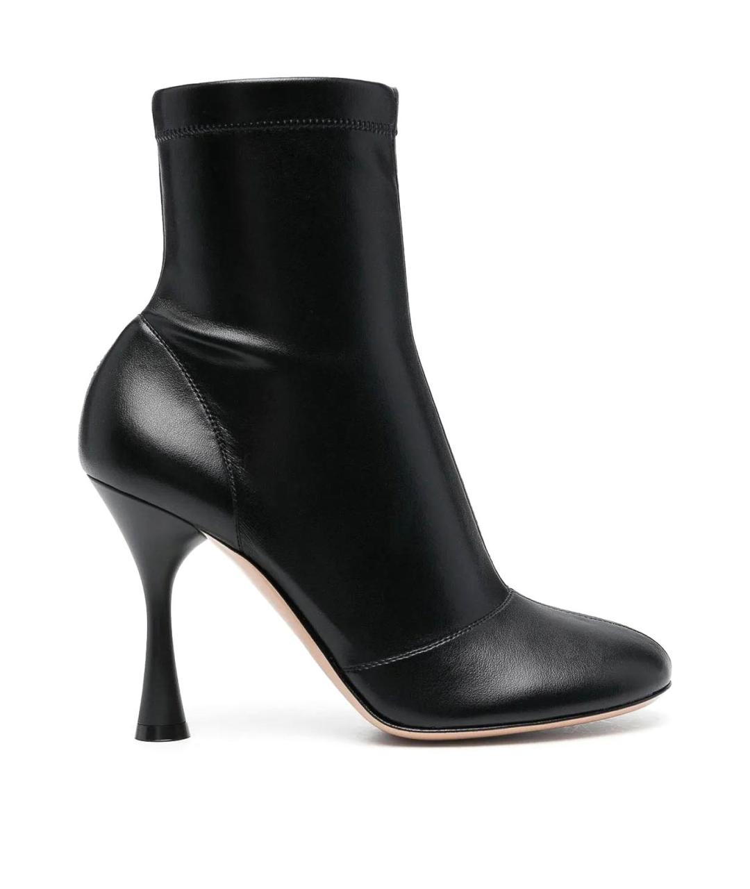 GIANVITO ROSSI Черные кожаные ботильоны, фото 1