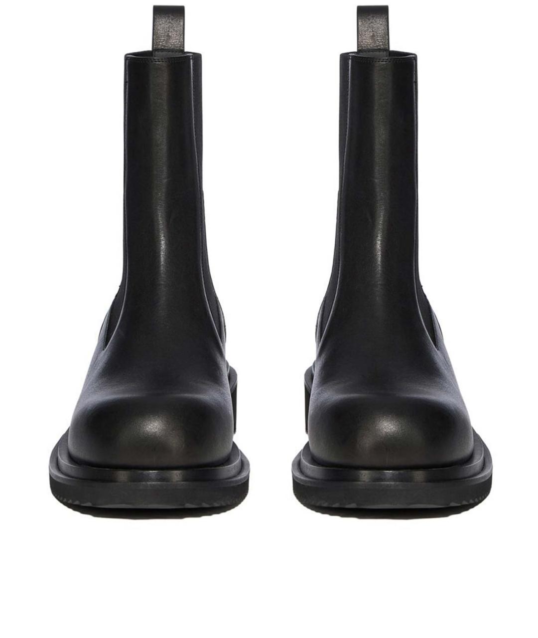 RICK OWENS Черные кожаные полусапоги, фото 2