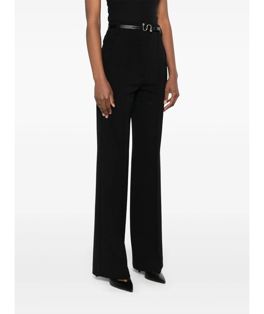 SPORTMAX Черные прямые брюки, фото 3