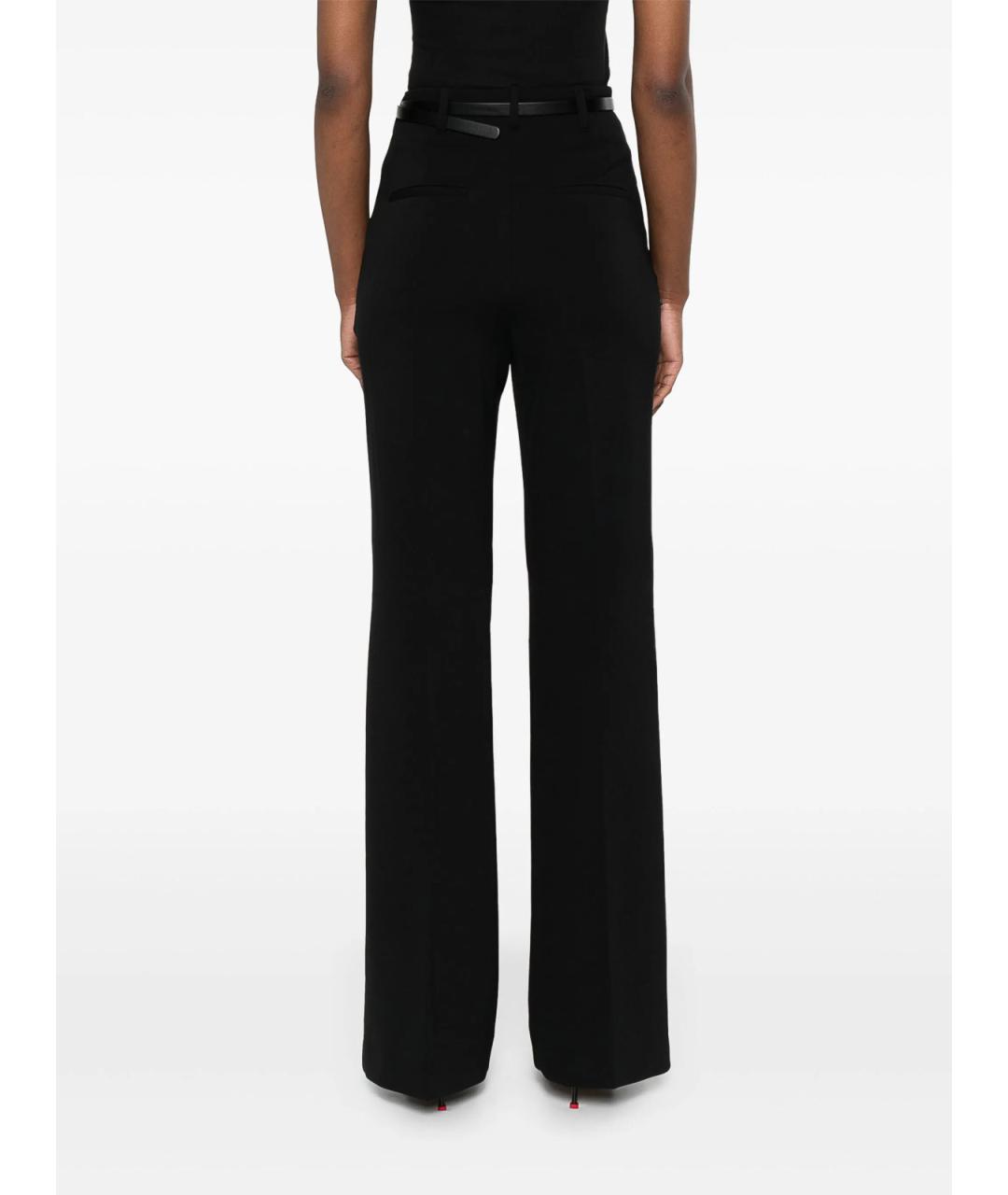 SPORTMAX Черные прямые брюки, фото 4