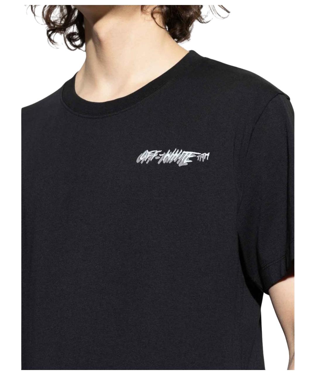 OFF-WHITE Черная футболка, фото 5