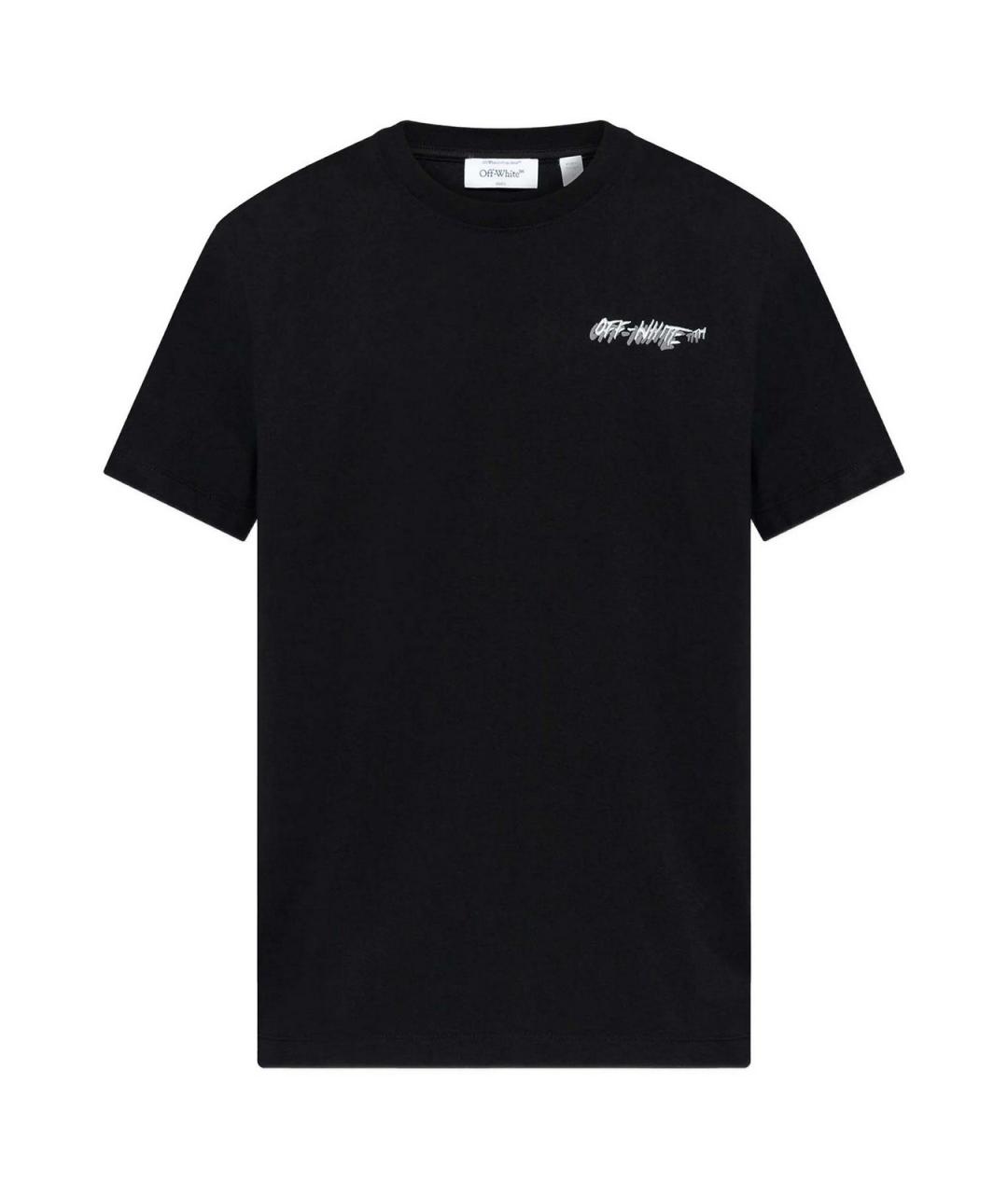 OFF-WHITE Черная футболка, фото 1