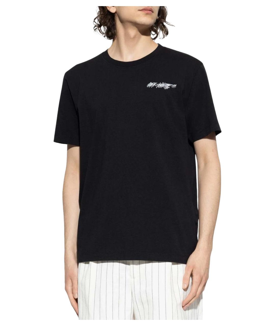 OFF-WHITE Черная футболка, фото 3