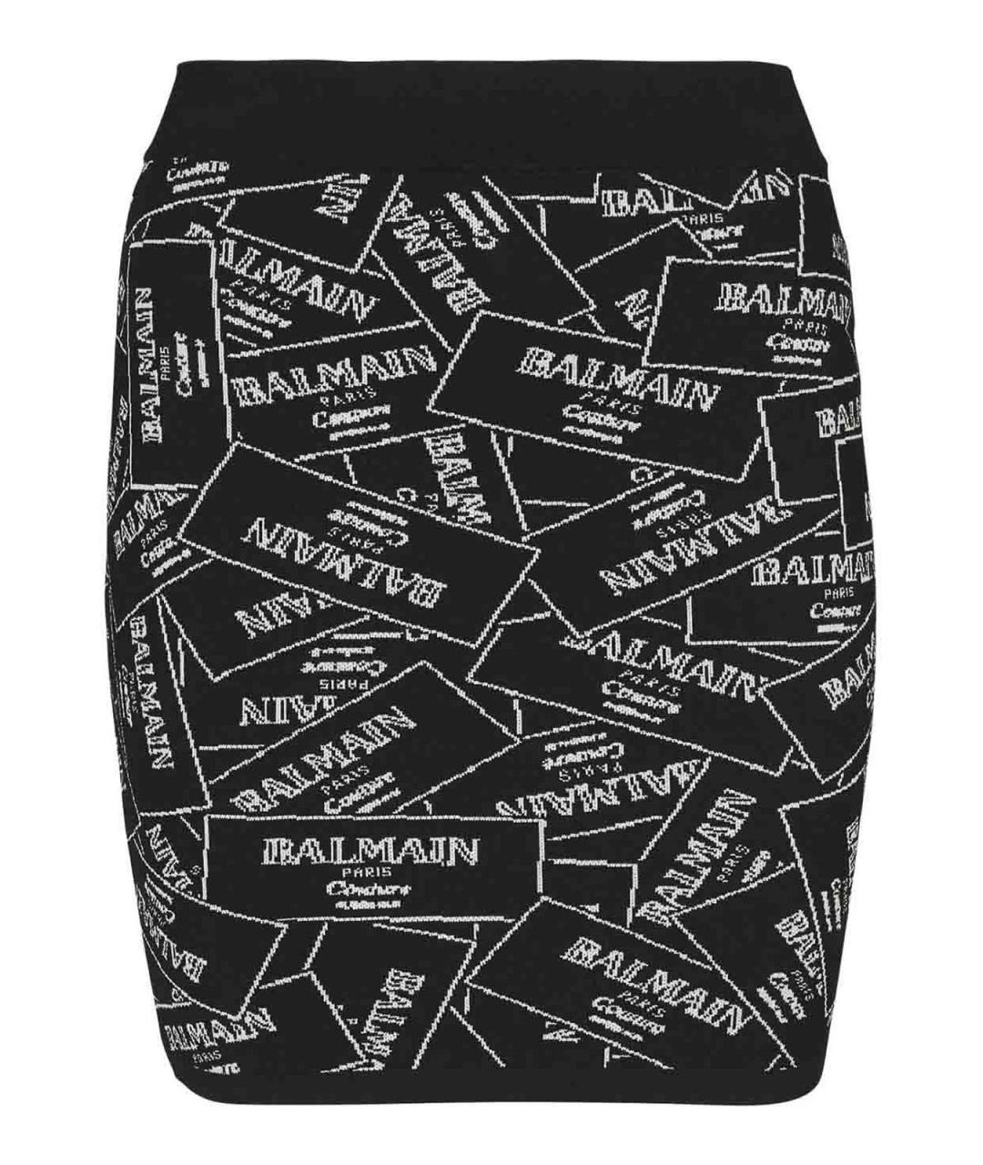 BALMAIN Мульти полиэстеровая юбка мини, фото 1