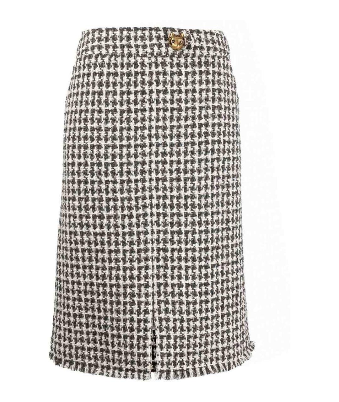 LANVIN Черная шерстяная юбка миди, фото 1
