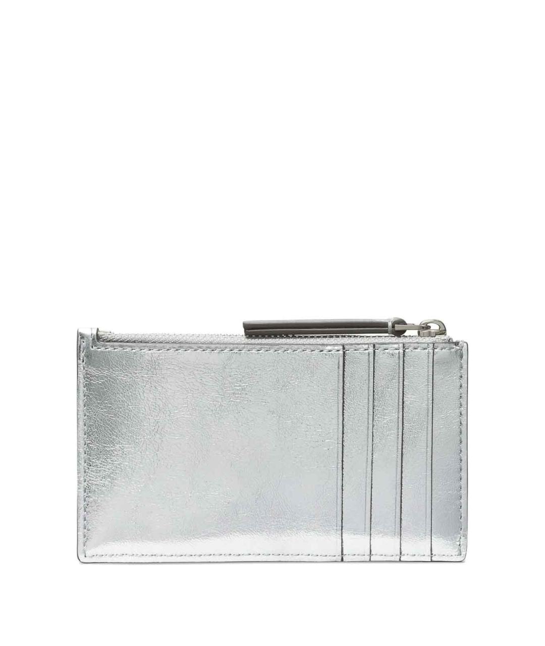 TORY BURCH Серебряный кожаный кошелек, фото 2