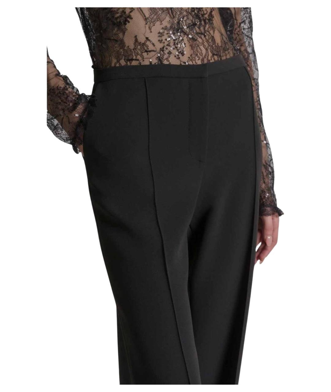 ALBERTA FERRETTI Черные вискозные прямые брюки, фото 4