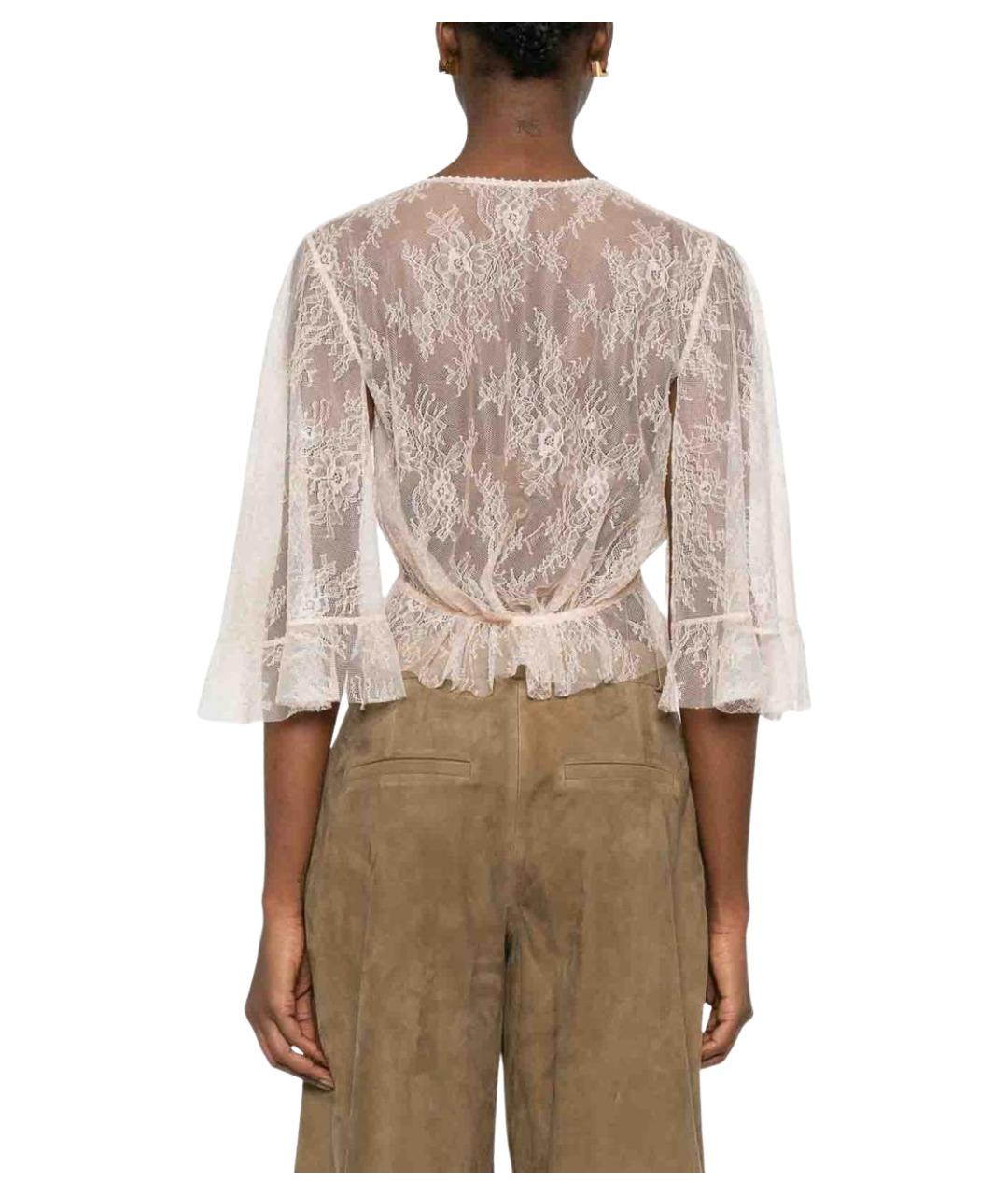 ALBERTA FERRETTI Розовая полиамидовая рубашка, фото 4