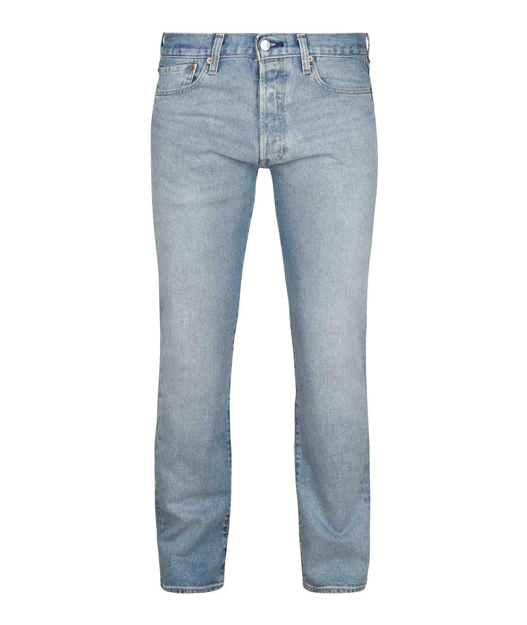 LEVI'S Голубые хлопковые джинсы скинни, фото 1