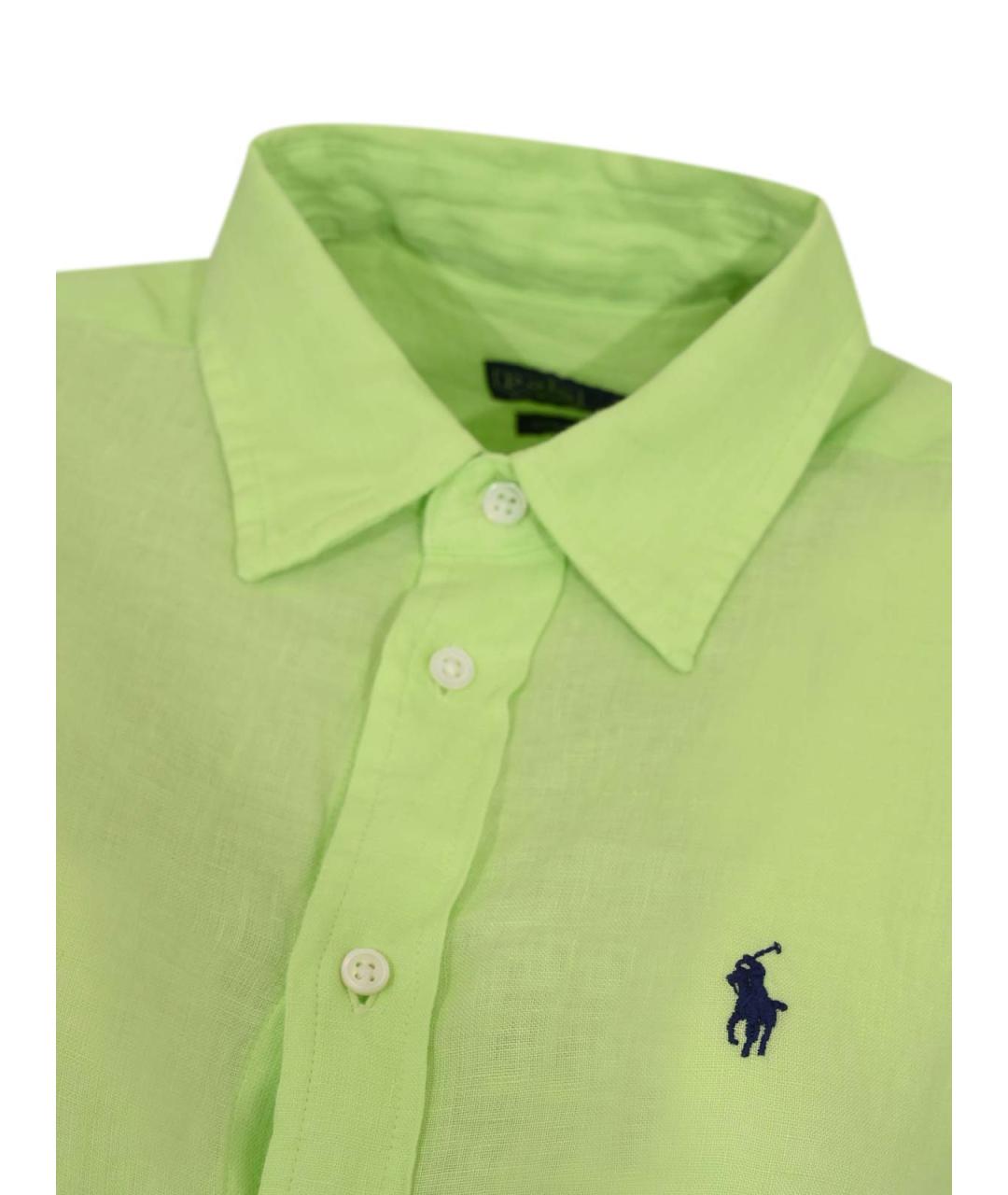 POLO RALPH LAUREN Серебряная льняная рубашка, фото 3