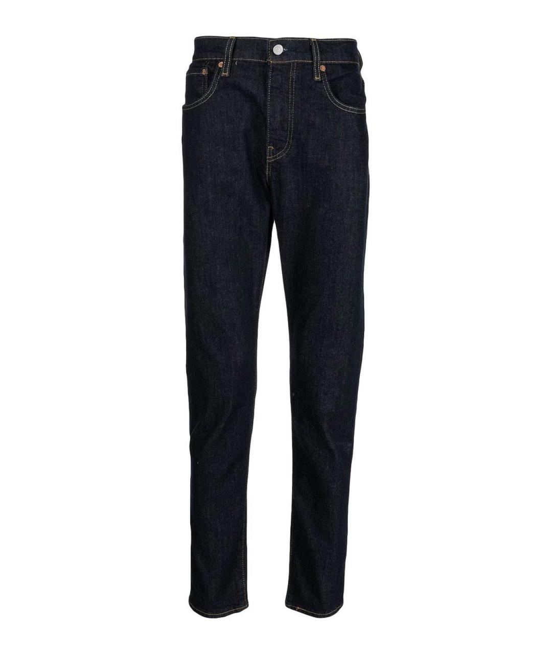 LEVI'S Синие хлопковые прямые джинсы, фото 1