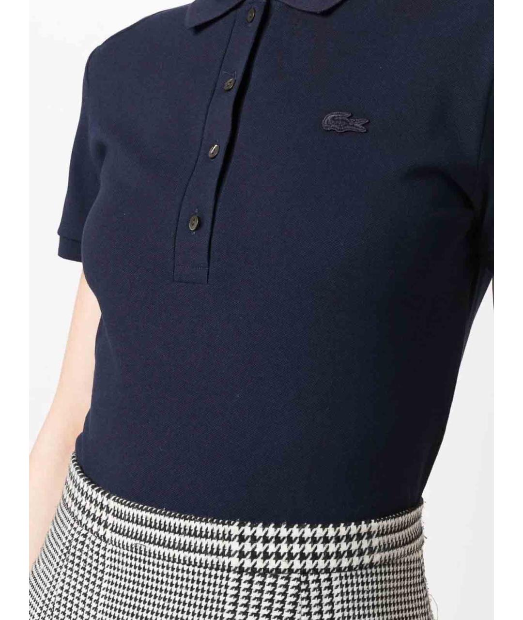 LACOSTE Синяя хлопковая футболка, фото 5