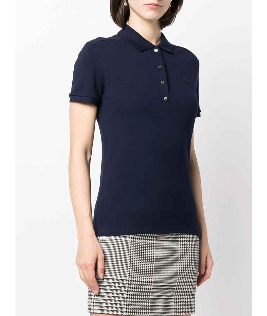LACOSTE Синяя хлопковая футболка, фото 3