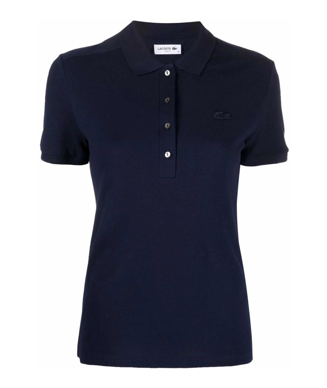 LACOSTE Синяя хлопковая футболка, фото 1