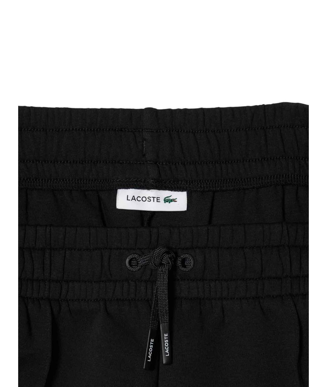 LACOSTE Черные хлопковые спортивные брюки и шорты, фото 3