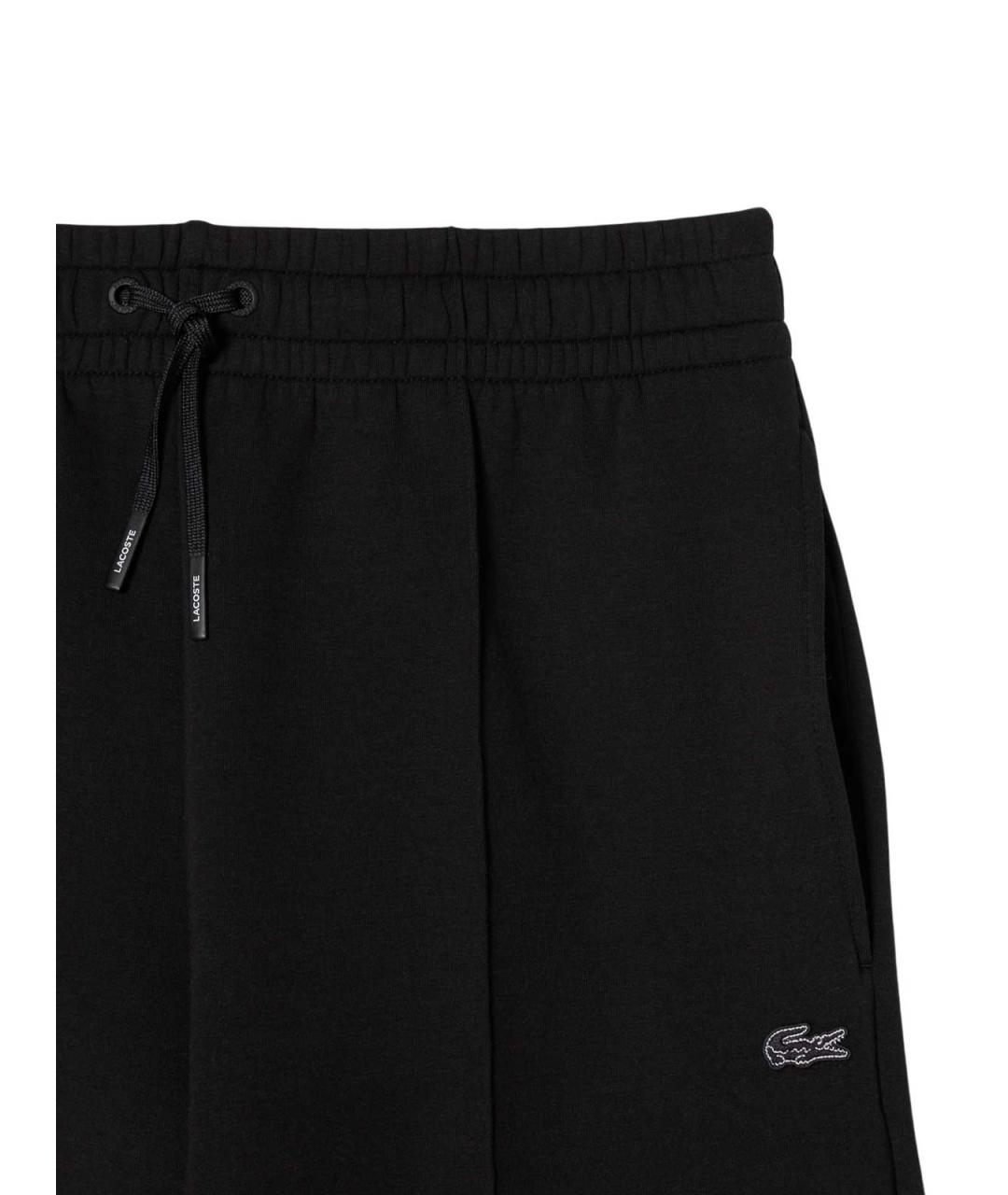 LACOSTE Черные хлопковые спортивные брюки и шорты, фото 2