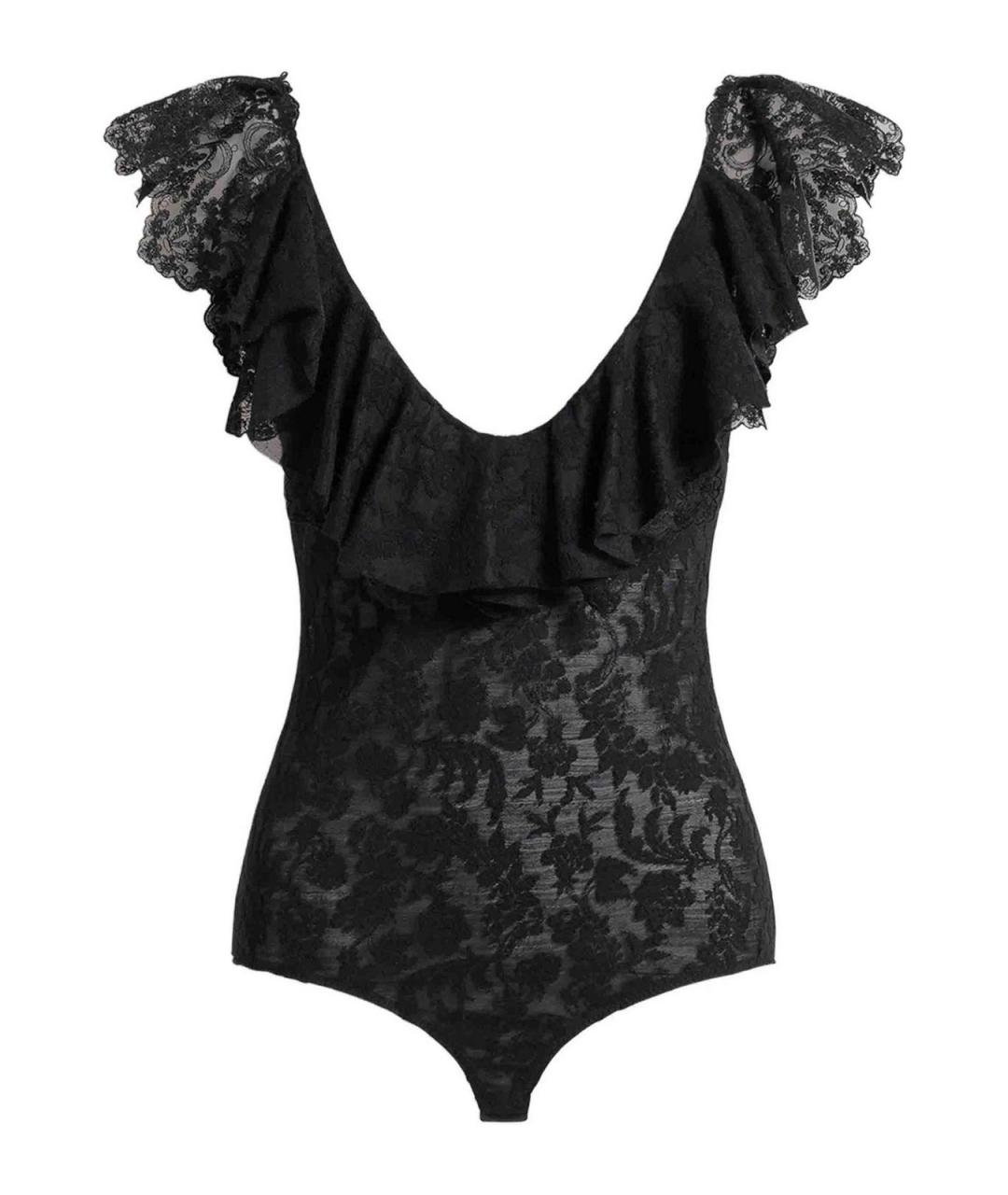 ALBERTA FERRETTI Черная шерстяная майка, фото 1