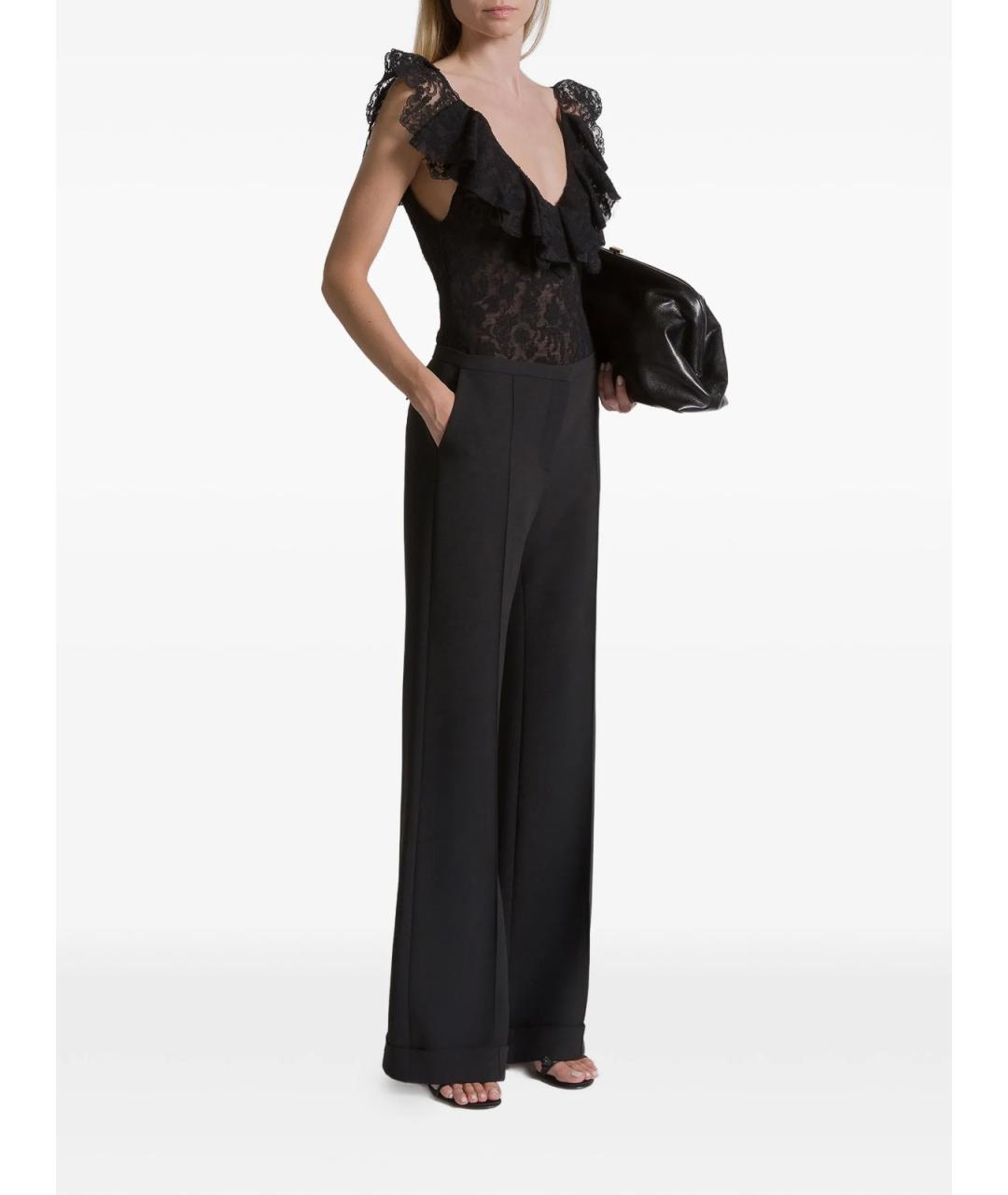 ALBERTA FERRETTI Черная шерстяная майка, фото 2