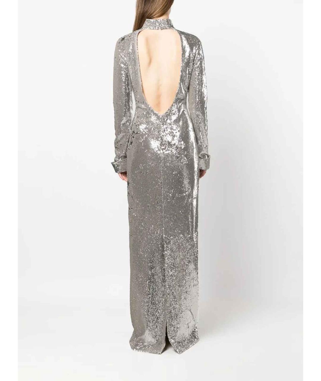 GIVENCHY Серебряное полиамидовое вечернее платье, фото 4