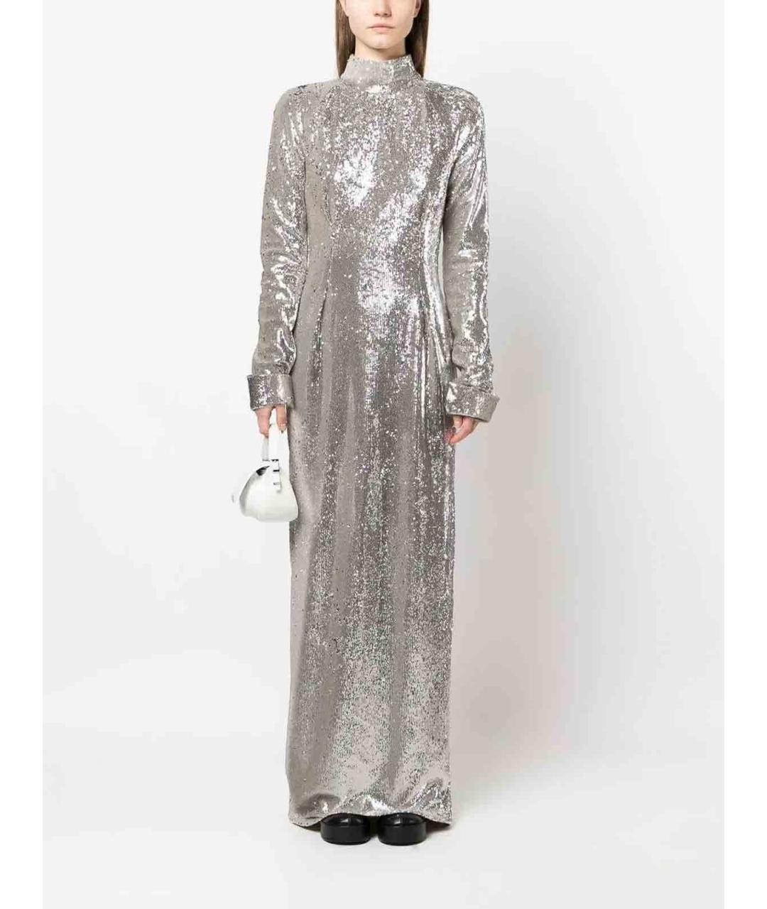 GIVENCHY Серебряное полиамидовое вечернее платье, фото 2