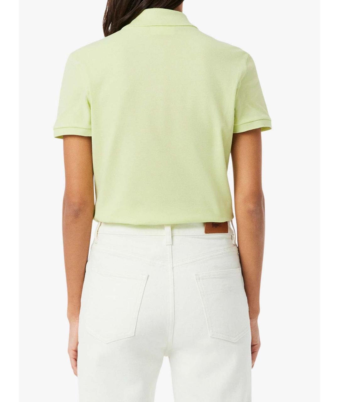 LACOSTE Зеленая хлопковая футболка, фото 3