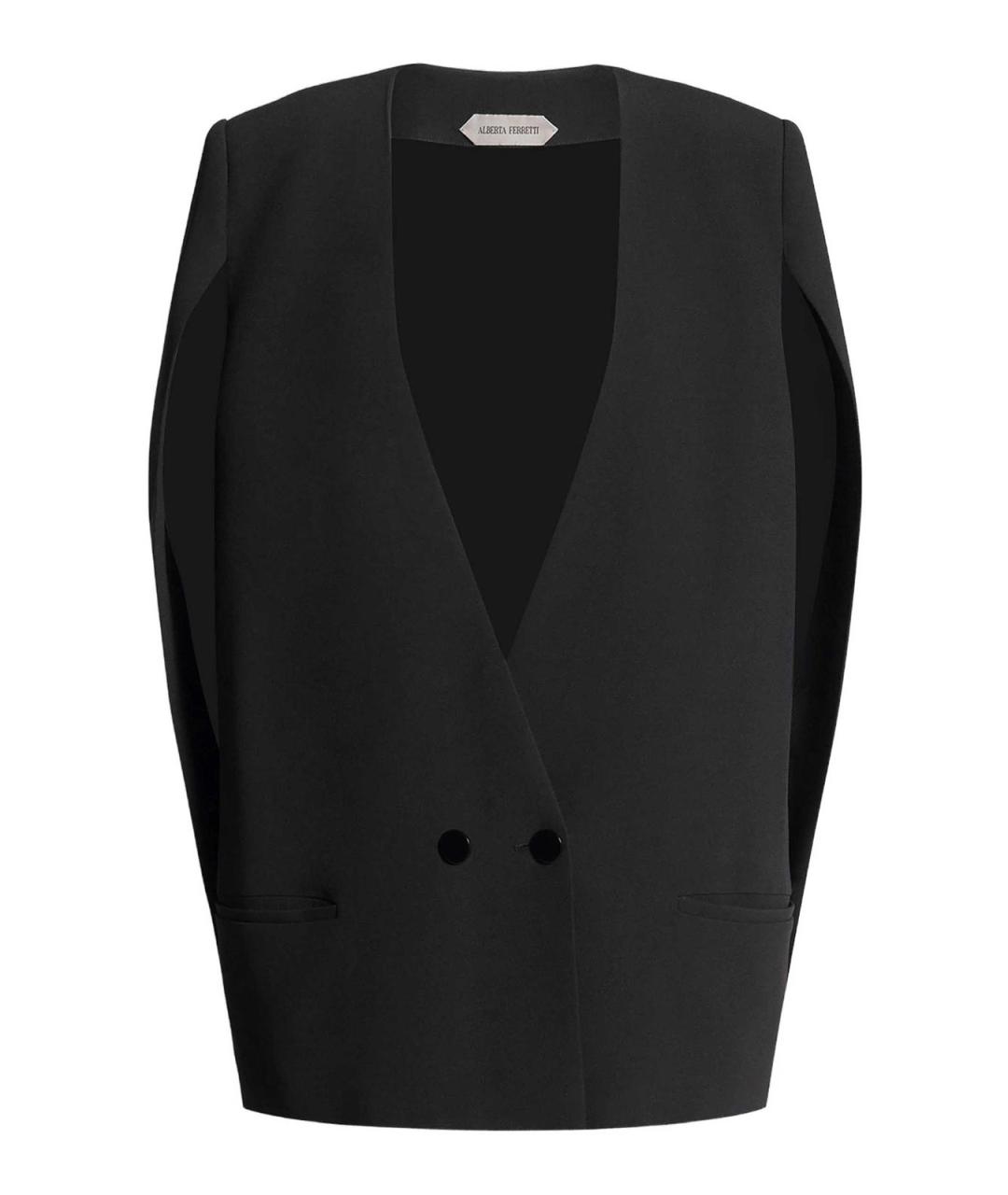 ALBERTA FERRETTI Черная вискозная куртка, фото 1