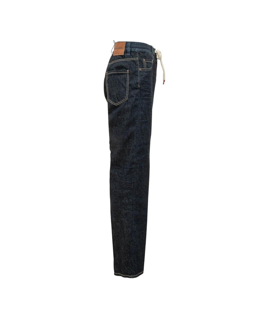 DSQUARED2 Синие хлопковые повседневные брюки, фото 3