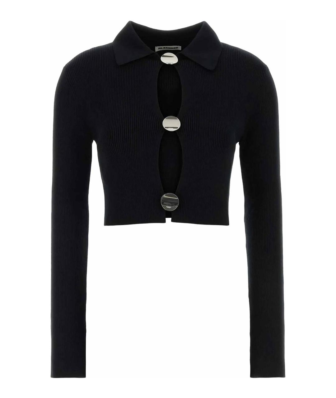 JIL SANDER Черный кардиган, фото 1
