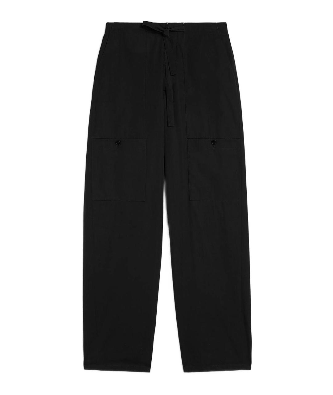 JIL SANDER Черные повседневные брюки, фото 1