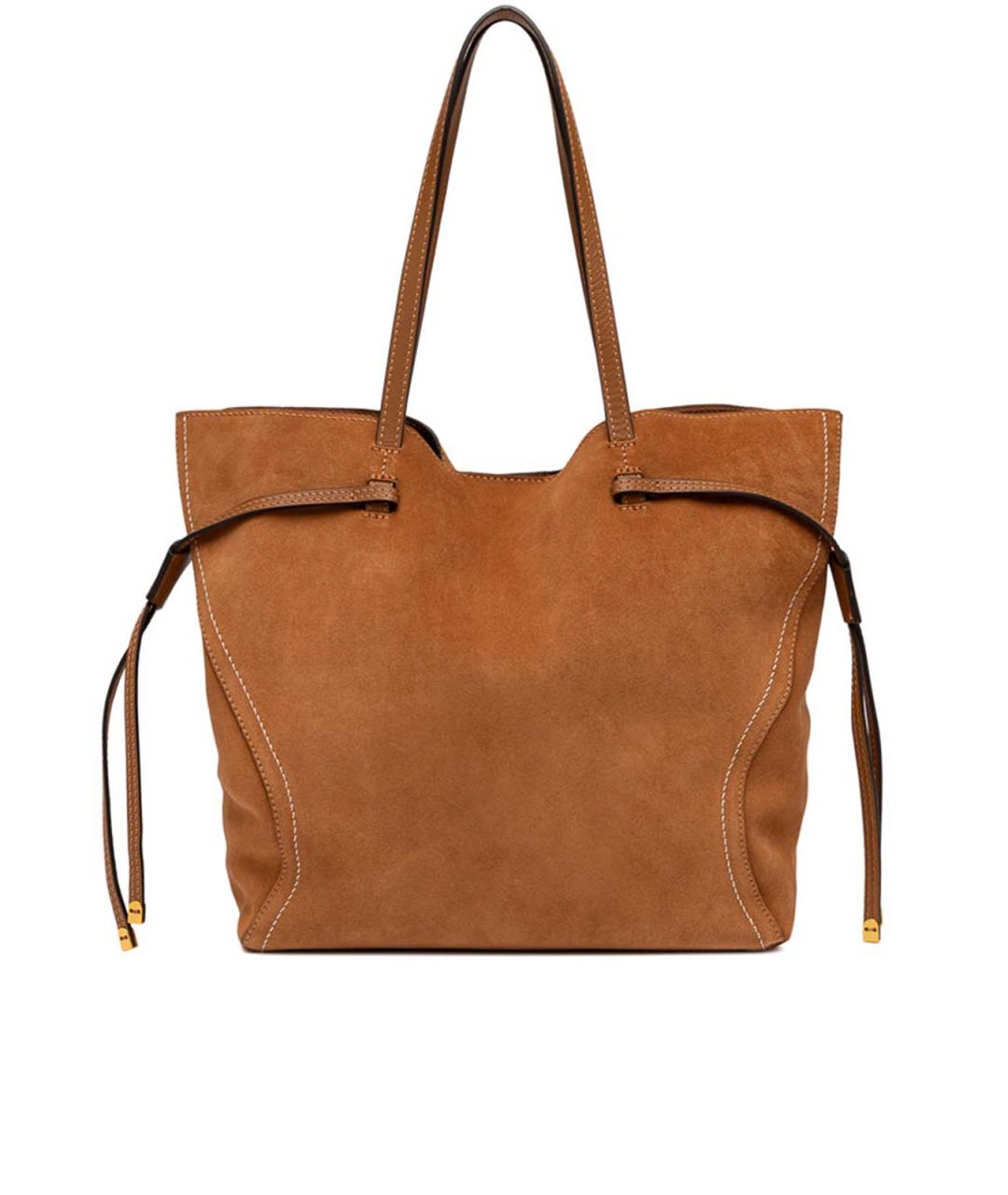 Gianni Chiarini Бежевая кожаная сумка через плечо, фото 2