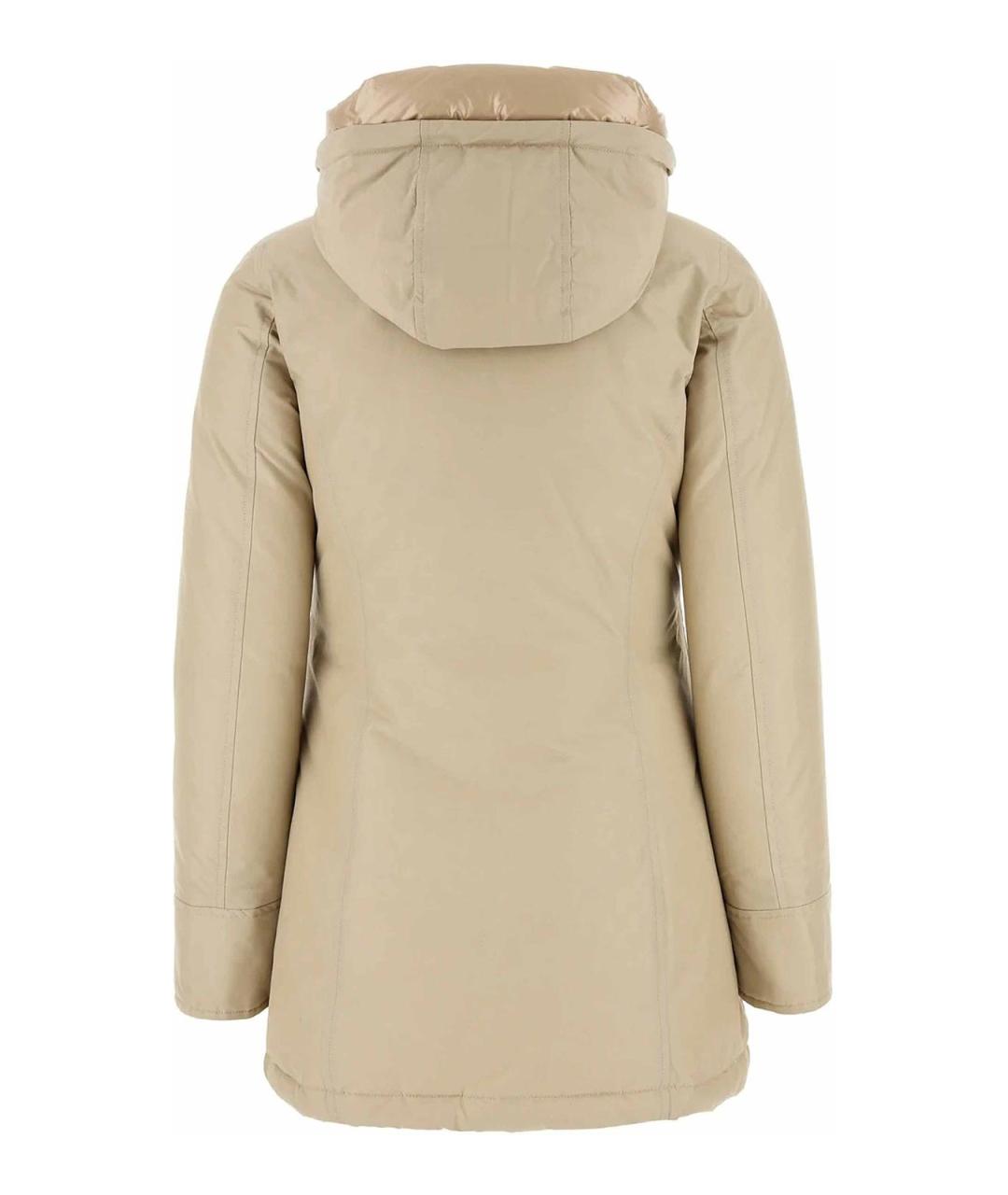 WOOLRICH Бежевая хлопковая парка, фото 2