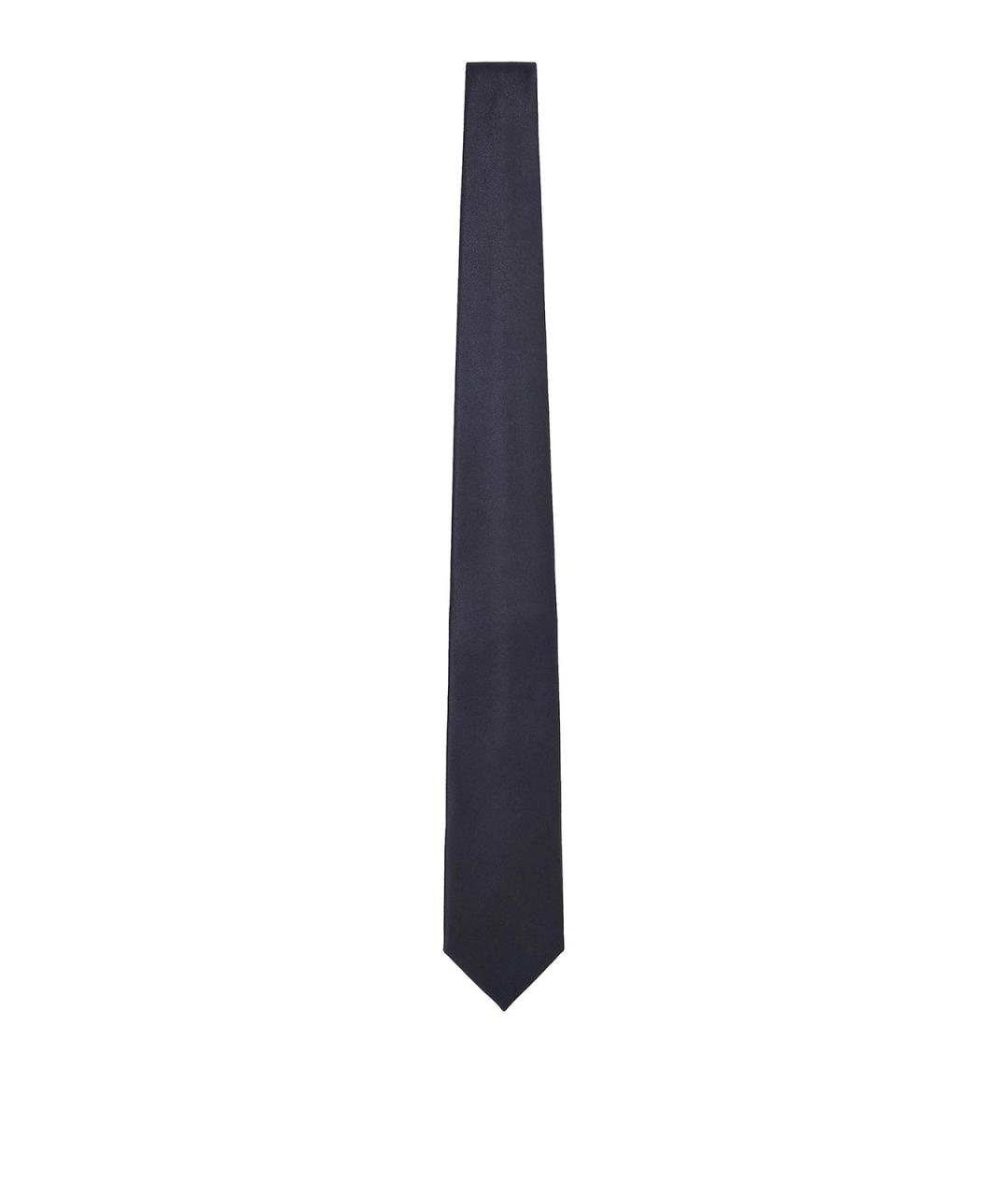 GIORGIO ARMANI Черный шелковый галстук, фото 1