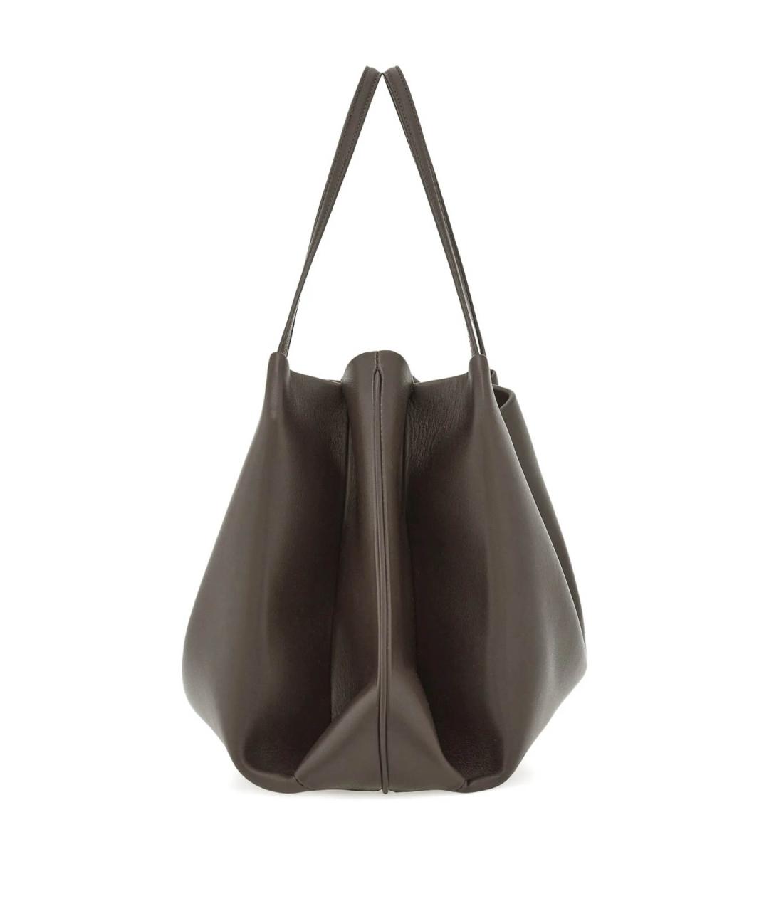 FERRAGAMO Коричневая кожаная сумка тоут, фото 4
