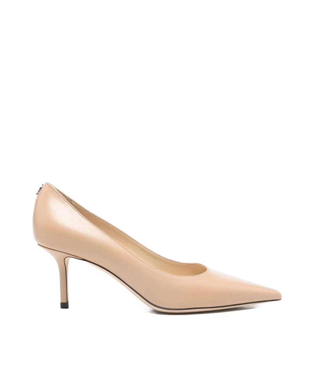 JIMMY CHOO Бежевые кожаные туфли, фото 1