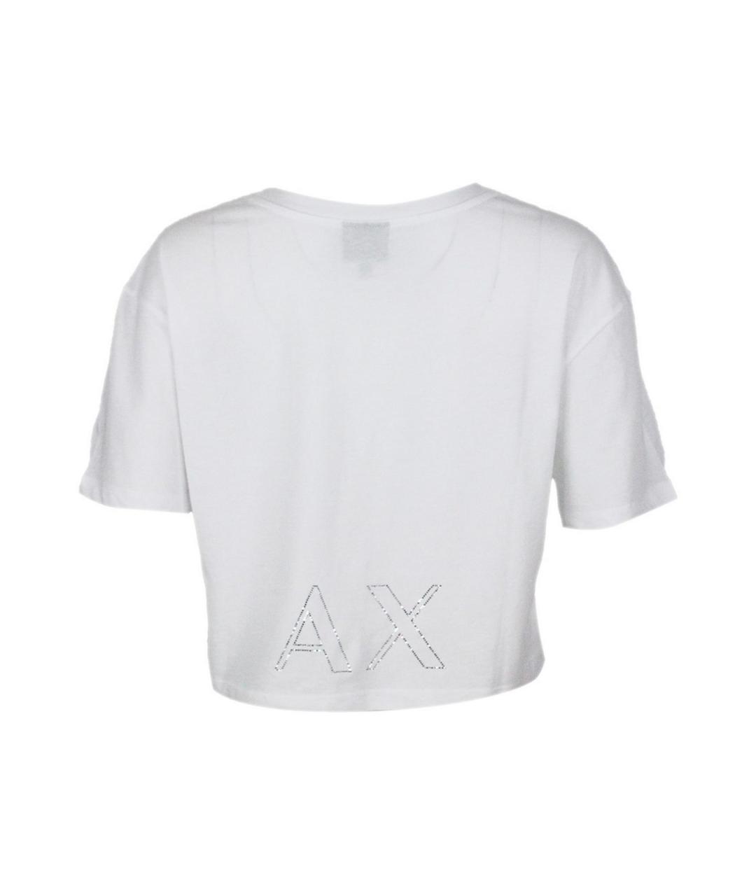 ARMANI EXCHANGE Белая хлопковая футболка, фото 3
