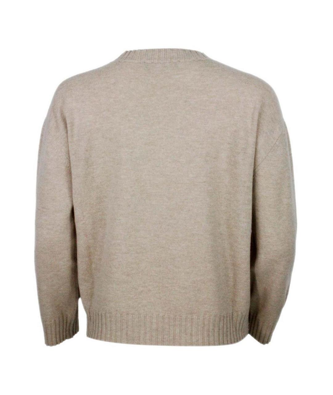 FABIANA FILIPPI Бежевый кашемировый джемпер / свитер, фото 3
