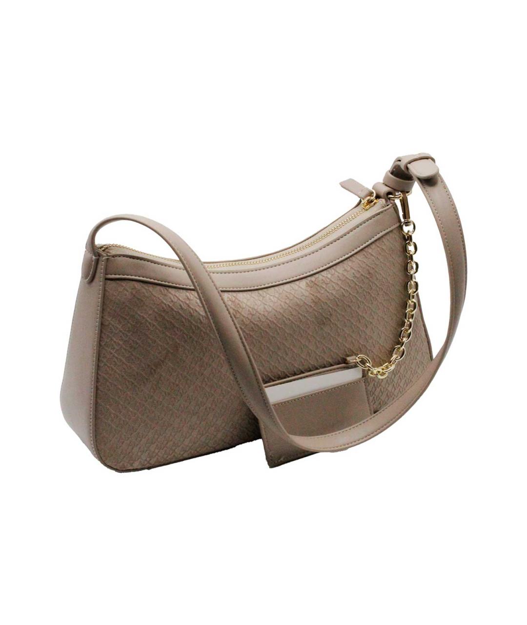 ARMANI EXCHANGE Бежевая канва сумка через плечо, фото 3