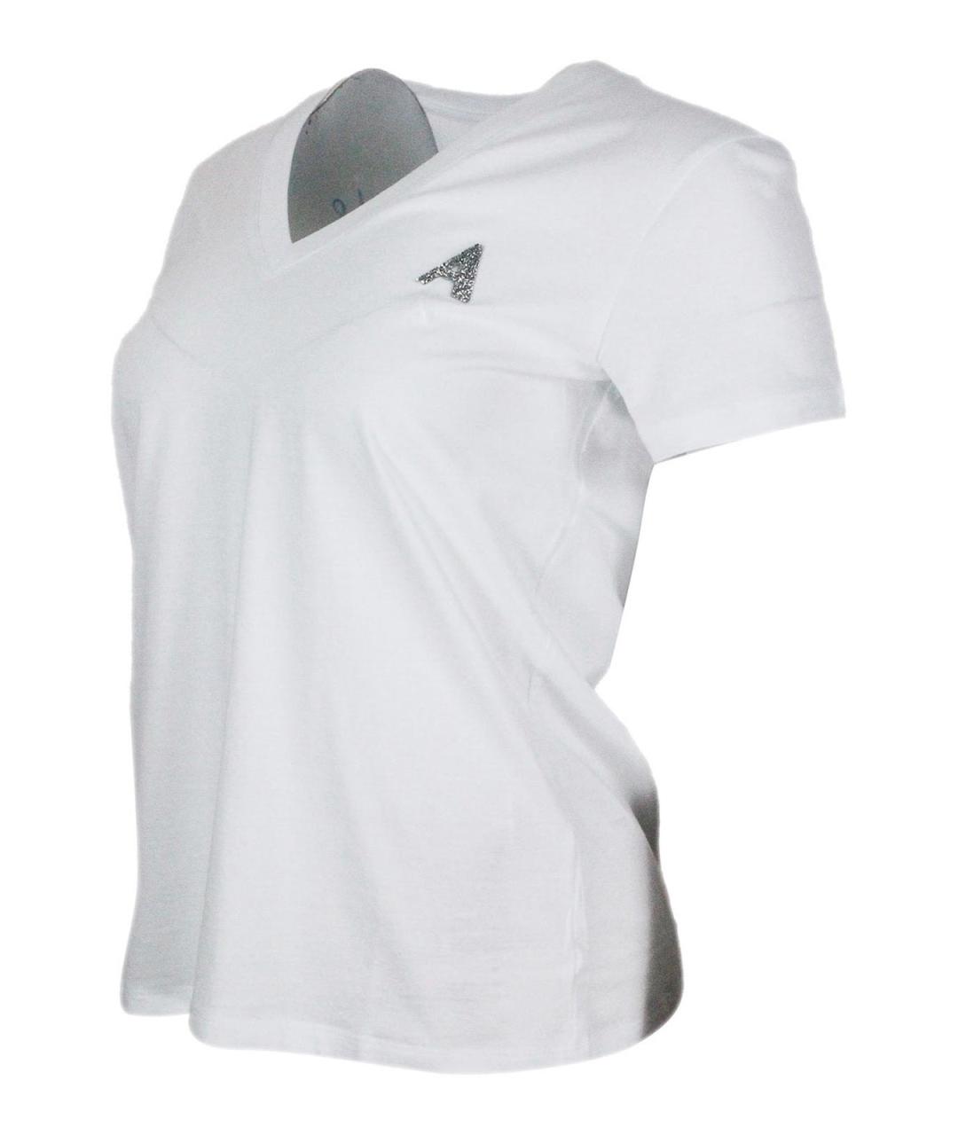 ARMANI EXCHANGE Белая хлопковая футболка, фото 2