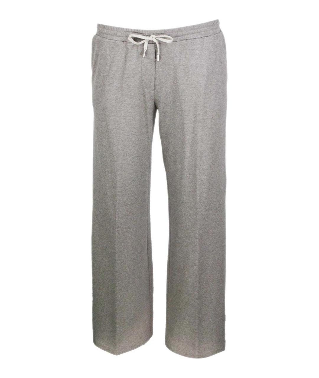 BARBA Коричневые хлопковые брюки широкие, фото 1