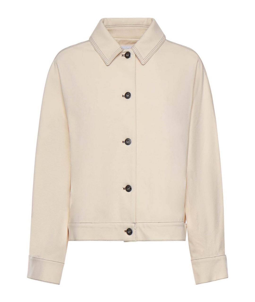 MAX MARA Белая хлопковая рубашка, фото 1
