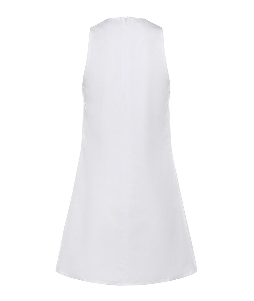 COURREGES Белое хлопковое повседневное платье, фото 2