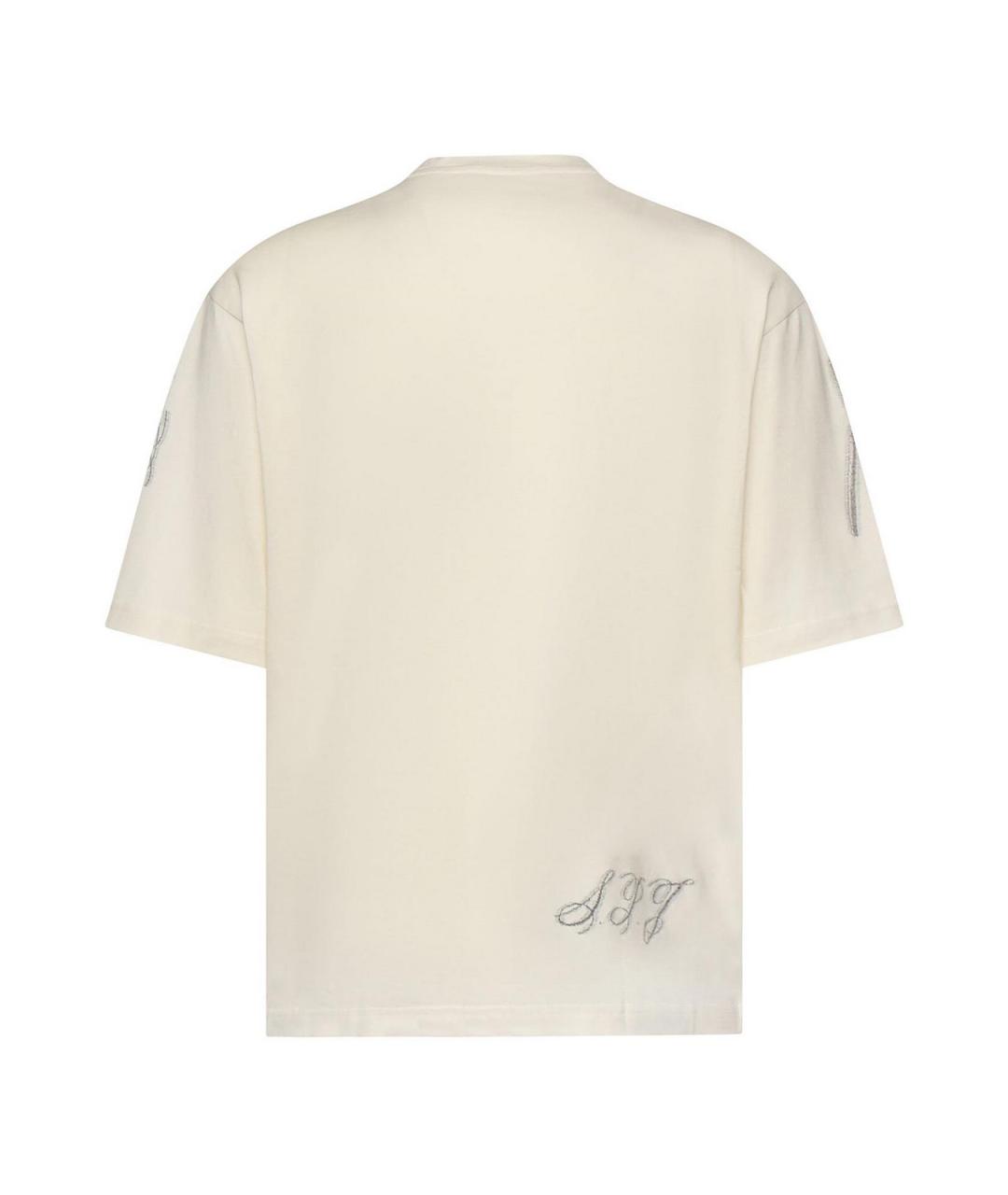JACQUEMUS Бежевая хлопковая футболка, фото 2